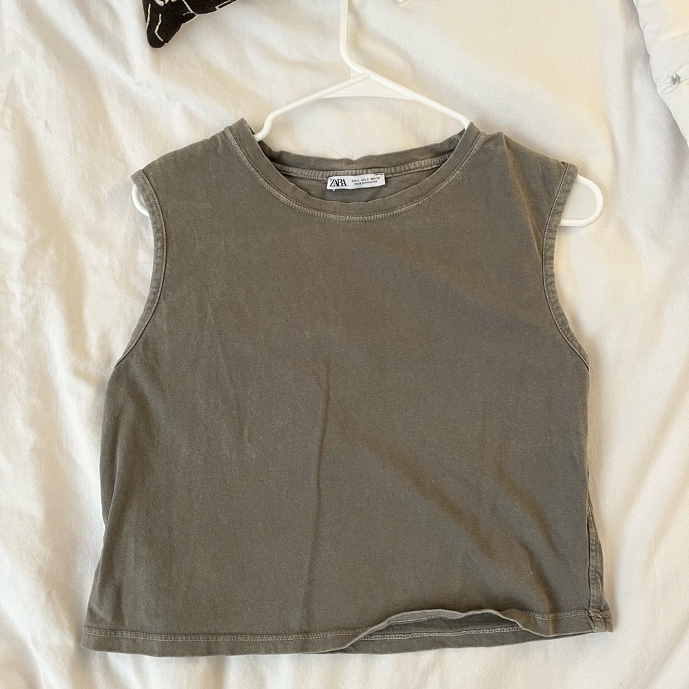 Zara cropped tank top
